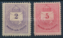 * 1874 2kr, 5kr 11 1/2 : 13 Fogazással / Perforation. Nagyon Ritka, RR! - Andere & Zonder Classificatie