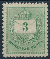 * 1874 3kr 13 : 11 1/2 Fogazással / Perforation + Festékfolt / Paint Spot - Andere & Zonder Classificatie