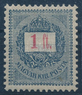 * 1889 1Ft, Fogazás 12 : 11 3/4 - Other & Unclassified