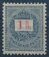 * 1889 1Ft, Fogazás 12 : 11 3/4 - Altri & Non Classificati