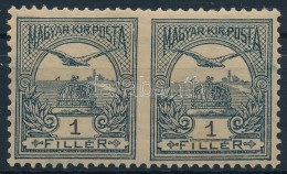 * 1900 Turul 1f Középen Fogazatlan Pár (rozsda) / Mi 54 Pair, Imperforate In The Middle (stain) - Altri & Non Classificati