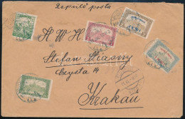 1918.07.10. Légi Levél Repülőposta Sorral Krakkóba / Airmail Cover With Mi 210-211 "BUDAPEST" - "WIEN" - "KRAKAU" - Other & Unclassified