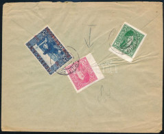 1918 Ajánlott Levél 3 Bélyeggel, Az Egyik Bal Oldalon Vágott, Szarajevóból Bécsbe / Registered Cover With 3 Stamps To Vi - Sonstige & Ohne Zuordnung