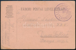 1917 Tábori Posta Levelezőlap / Field Postcard "K.U.K. KRIEGSMARINE S.M. PATROUILLENBOOT B" - Sonstige & Ohne Zuordnung