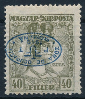 ** Debrecen 1919 Zita 40f Fordított Felülnyomással / Mi 42 With Shifted Overprint. Signed: Bodor - Autres & Non Classés