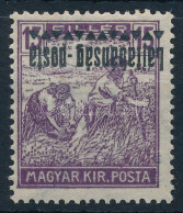 ** Nyugat-Magyarország III. 1921 Arató 15f Fordított Felülnyomással / Mi 21 With Inverted Overprint. Signed: Bodor - Otros & Sin Clasificación