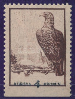 * Nyugat-Magyarország IX. 1921 4K Bélyeg, Alul Vágott, Elcsúszott értékjelzés / Imperforate Below, Shifted Number. Signe - Andere & Zonder Classificatie