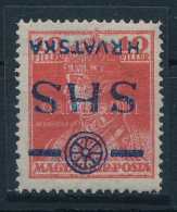 ** SHS 1918 Károly 10f Fordított Felülnyomással / Inverted Overprint. Signed: Bodor - Andere & Zonder Classificatie