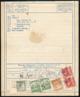 SHS 1919 62f Kétnyelvű Táviratlap 6 Db Bélyeggel, Ebből 2 Db SHS. Kiállítási Darab! / 62f Bilingual PS-telegram With Mix - Sonstige & Ohne Zuordnung