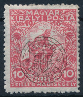 ** Kolozsvár 1919 Hadisegély 10f Eltolódott Felülnyomásal A BANI Szó Nélkül, Szalay Szerint 44 Db Létezik / Mi 23 I. Wit - Andere & Zonder Classificatie