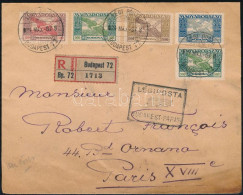 1924 Ajánlott Légi Levél Párizsba / Registered Airmail Cover To Paris - Altri & Non Classificati