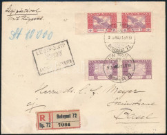 1925 Ajánlott Légi Levél Zürichbe / Registered Airmail Cover To Zürich - Autres & Non Classés