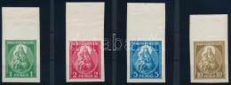 ** 1932 Nagy Madonna Vágott Sor Nagy ívszéllel (250.000) / Mi 484-487 Imperforate Set With Large Margin - Andere & Zonder Classificatie