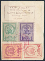 1938 Soproni Tábori Küldöncjárat I. Kiadás Lapon Piros Alkalmi Bélyegzéssel / Sopron Courier Post Stamp I. Issue On Card - Sonstige & Ohne Zuordnung