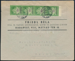 1946 (27. Díjszabás) Külföldi Levél 1.600.000AP Túlbérmentesítéssel Svájcba, 500 Ezer AP Kettős Fogazással / Cover With  - Otros & Sin Clasificación