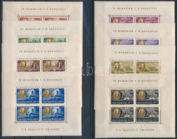 ** 1947 Roosevelt Egyenes állású Kisívsor (120.000) (néhány Ránc) / Mi 985-992 Mini Sheets (some Creases) - Otros & Sin Clasificación