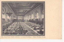 New York Public Library Main Reading Room Ngl #204.557 - Autres & Non Classés