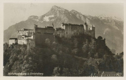 Festung Hohensalzburg Mit Untersberg Gl1936 #136.016 - Castelli