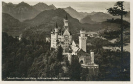 Schloss Neuschwanstein M. Hohenschwangau Gl1932 #136.231 - Castelli