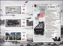 DUOSTAMP/MYSTAMP** - Event Card - D-Day - Souviens-toi / Herinner Je / Erinnern / Remember - Omaha - World War II - WWII - Seconda Guerra Mondiale