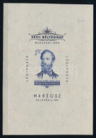 ** 1954 Jókai, Nagyobb Méretű (52 X 71 Helyett 77 X 111 Mm) Vágott Blokk, Luxus Minőségben / Mi Imperforate Block 24 In  - Other & Unclassified