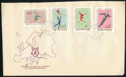 1963 Műkorcsolya EB 1.40Ft A Felirat Kék "E" Betűje Nélkül FDC-n (120.000) / Mi 1902, Blue "E" Omitted, On FDC. - Otros & Sin Clasificación