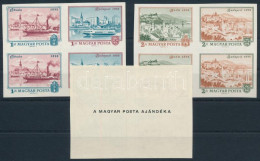 ** 1972 Óbuda-Buda-Pest Ajándék Vágott Négyestömbök (140.000) / Mi 2805-2810 Imperforate Blocks Of 4, Present Of The Pos - Otros & Sin Clasificación