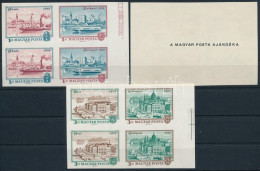 ** 1972 Óbuda-Buda-Pest Ajándék Vágott Négyestömb Sor (140.000) / Mi 2805-2810 Imperforate Blocks Of 4, Present Of The P - Altri & Non Classificati