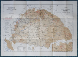 [Térkép.] Magyarország Gyógyhelyei és ásványvizeinek Térképe. Tervezte Chyzer Kornél. Rajzolta Homolka József. 1886. - K - Sonstige & Ohne Zuordnung