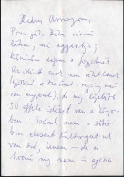 2002 Esterházy Péter (1950-2016) Kossuth- és József Attila-díjas író Autográf Levele, 1,5 Beírt Oldal. Mellette Későbbi  - Other & Unclassified