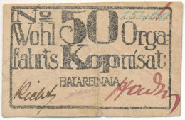 Delcampe - Orosz Birodalom / Baterenaja Hadifogolytábor ~1918. 50k "Batareinaia", No Alatt Két Vonal T:F / Russian Empire / Bateren - Non Classés