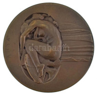 Moiret Ödön (1883-1966) 1910. "Léda" Bronz Emlékérem, Az Éremkedvelők Egyesülete által Közvetített érem (80mm) T:AU / Hu - Sin Clasificación