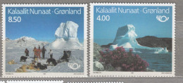 GREENLAND 1993 Post Horn Fauna Dogs Mi 234-235 MNH (**) #33993 - Unused Stamps