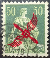Schweiz Suisse 1919: ERSTE Flugmarke Zu F 2 Mi 145 Yv 1er Timbre Avion Mit Stempel CHAMBÉSY 10.IX.19 (Zu CHF 200.00) - Used Stamps