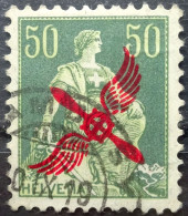 Schweiz Suisse 1919: ERSTE Flugmarke Zu F 2 Mi 145 Yv 1er Timbre Avion Mit Stempel CHAMBÉSY 10.IX.19 (Zu CHF 200.00) - Usados