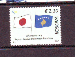 Kosovo 2024 15th Anniversary Japan - Kosovo Diplomatic Relations MNH - Kosovo