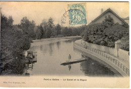 PORT SUR SAONE - Le Canal Et La Digue . - Port-sur-Saône