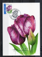 Année 2006 : Carte Maximum 3549 - Tulipe Rembrandt - Buzin - Obli. Antwerpen - 2001-2010