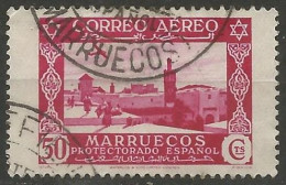 MAROC ESPAGNOLE / POSTE AERIENNE N° 5 OBLITERE - Maroc Espagnol