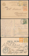 1900-1917 18 Db Külföldre Küldött Nyomtatvány, Levelezőlap, Levél, Mind Más Bérmentesítéssel, Köztük Díjjegyesek, Ajánlo - Otros & Sin Clasificación