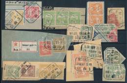 12 Db Kivágás Postaügynökségi Bélyegzésekkel / Postal Agency Postmarks - Other & Unclassified