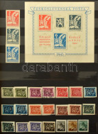 **, O Csehszlovákia 1945-1958 Gyűjtemény 10 Lapos A/4 Berakóban / Czechoslovakia Collection In 20 Pages A/4 Stockbook - Autres & Non Classés