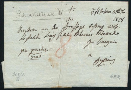1828 Portós Levél / Unpaid Cover "P:S:Johan In U" - Autres & Non Classés