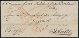 1830 Ex Offo, Piros / Red "TYRNAU" - Skalitz (Rompes 50 P) - Andere & Zonder Classificatie