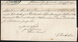 1841 Hivatalos Levél / Official Covr "v.EPERIES" - Other & Unclassified