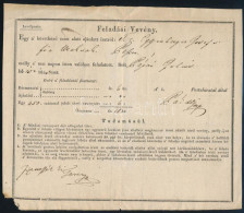 1843 Feladási Vevény, Pápa / Recepisse - Otros & Sin Clasificación