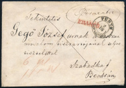 1847 Franco Levél / Cover "PESTH" - Szabadka - Beodra - Sonstige & Ohne Zuordnung