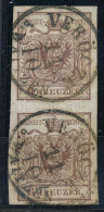 O 1850 6kr Függőleges Pár / Vertical Pair "VERÖCZE / B. WAITZEN" - Andere & Zonder Classificatie