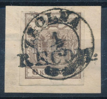 1850 6kr HP Ia. Kivágáson / On Cutting "ZSOLNA" + "RECOM" Signed: Ferchenbauer (ex Demuth) - Other & Unclassified