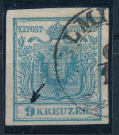 O 1850 9kr Lemezhibával / Plate Flaw "(HA)LMI" - Altri & Non Classificati